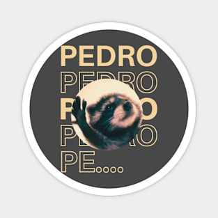 Funny Pedro Raccon Meme Magnet